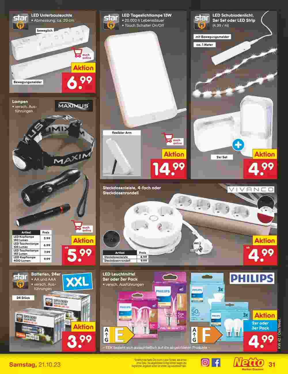Netto Marken-Discount Prospekt (ab 16.10.2023) zum Blättern - Seite 35