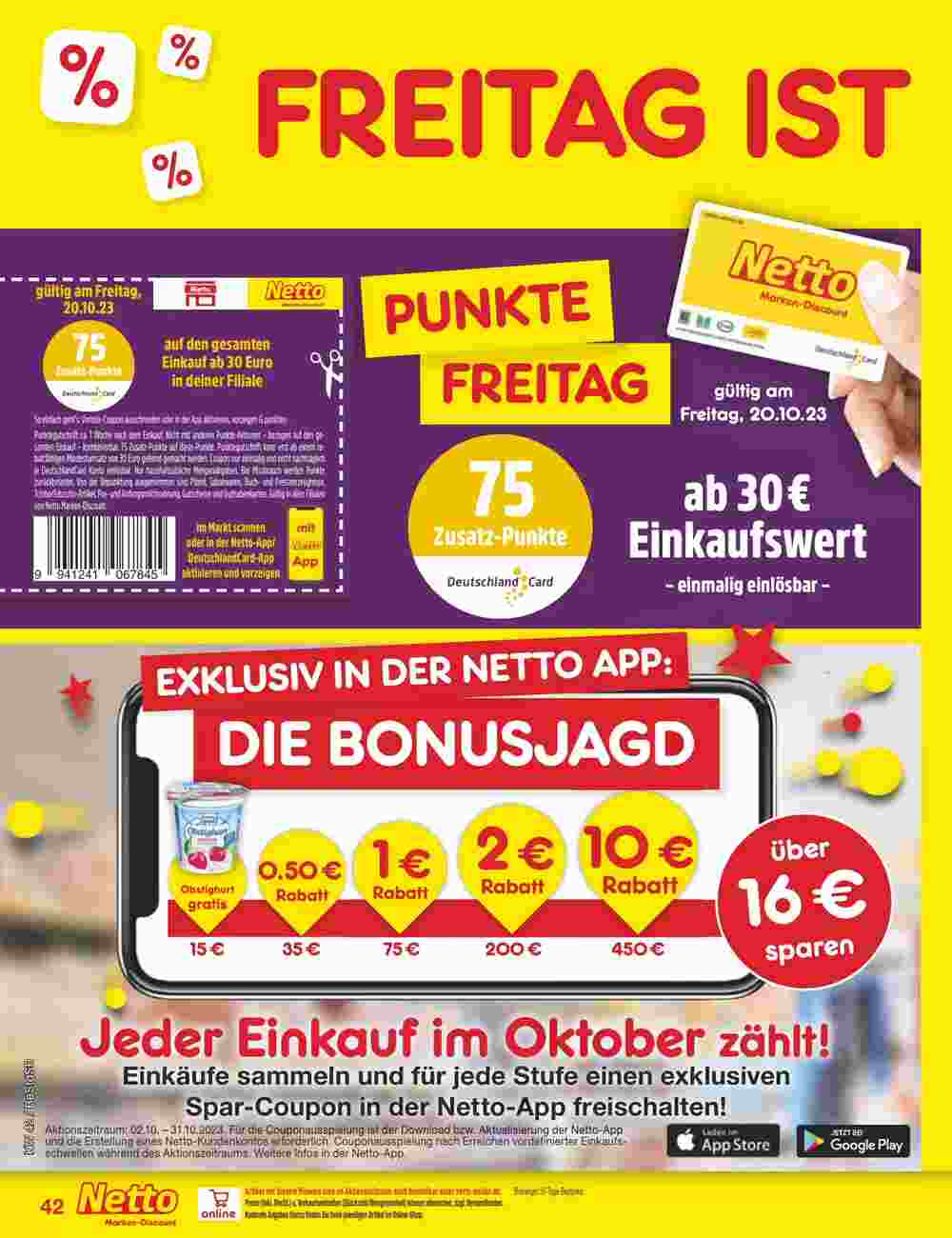 Netto Marken-Discount Prospekt (ab 16.10.2023) zum Blättern - Seite 46