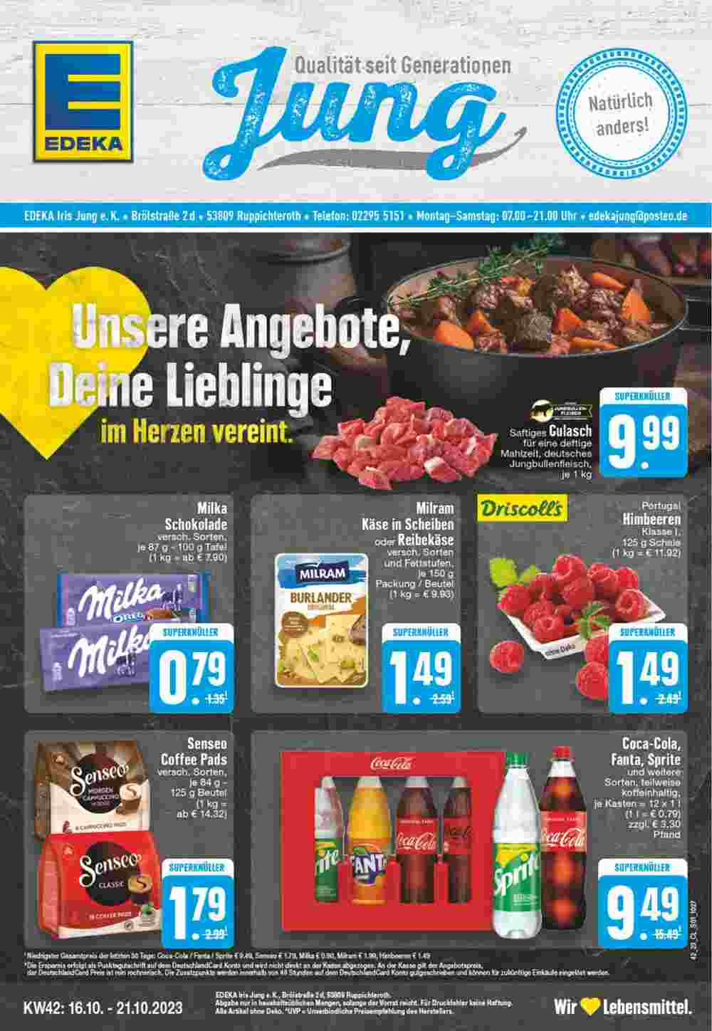 EDEKA Jung Prospekt (ab 16.10.2023) zum Blättern - Seite 1