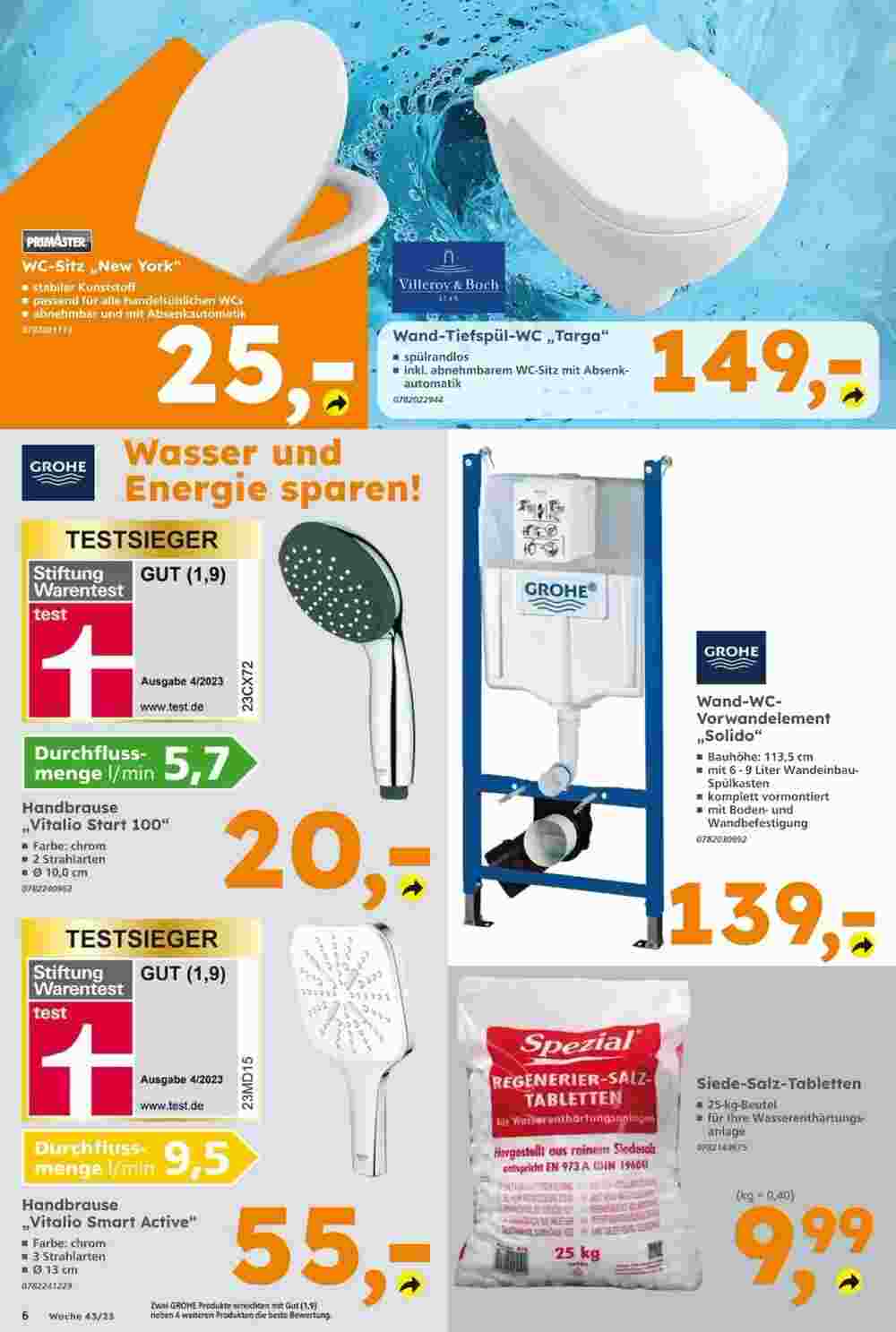 Globus Baumarkt Prospekt (ab 21.10.2023) zum Blättern - Seite 6