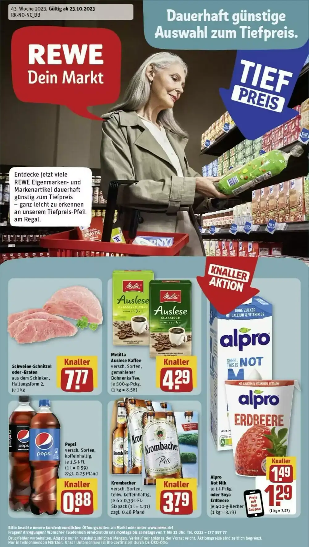 REWE Prospekt (ab 22.10.2023) zum Blättern Prospekt der Woche