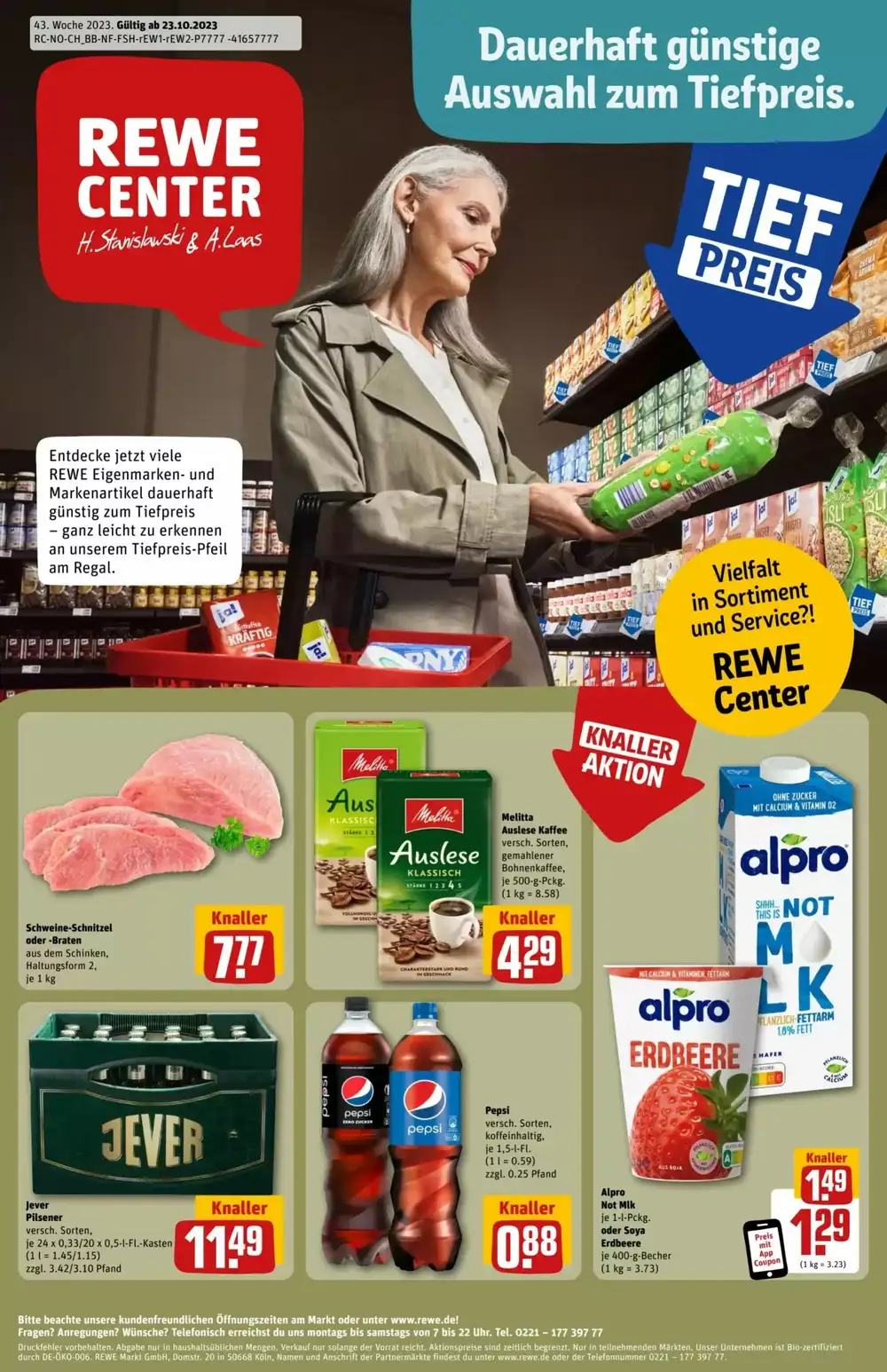 REWE Center Prospekt (ab 22.10.2023) zum Blättern Prospekt der Woche