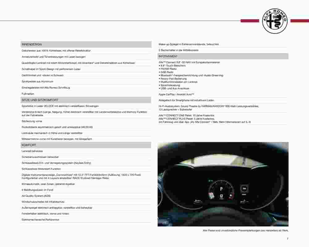 Alfa Romeo Prospekt (ab 23.10.2023) zum Blättern - Seite 7