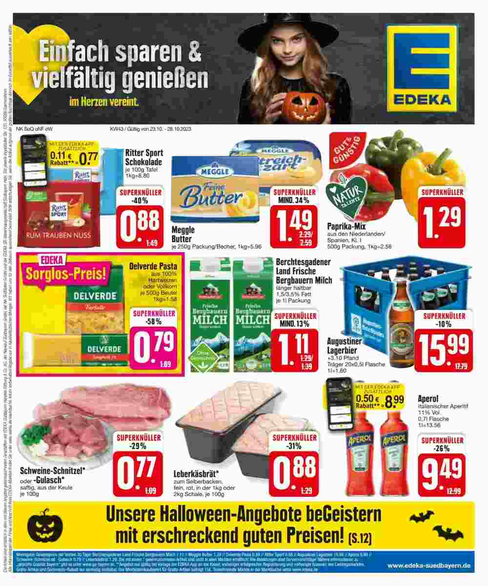 Edeka Prospekt (ab 23.10.2023) zum Blättern - Seite 1