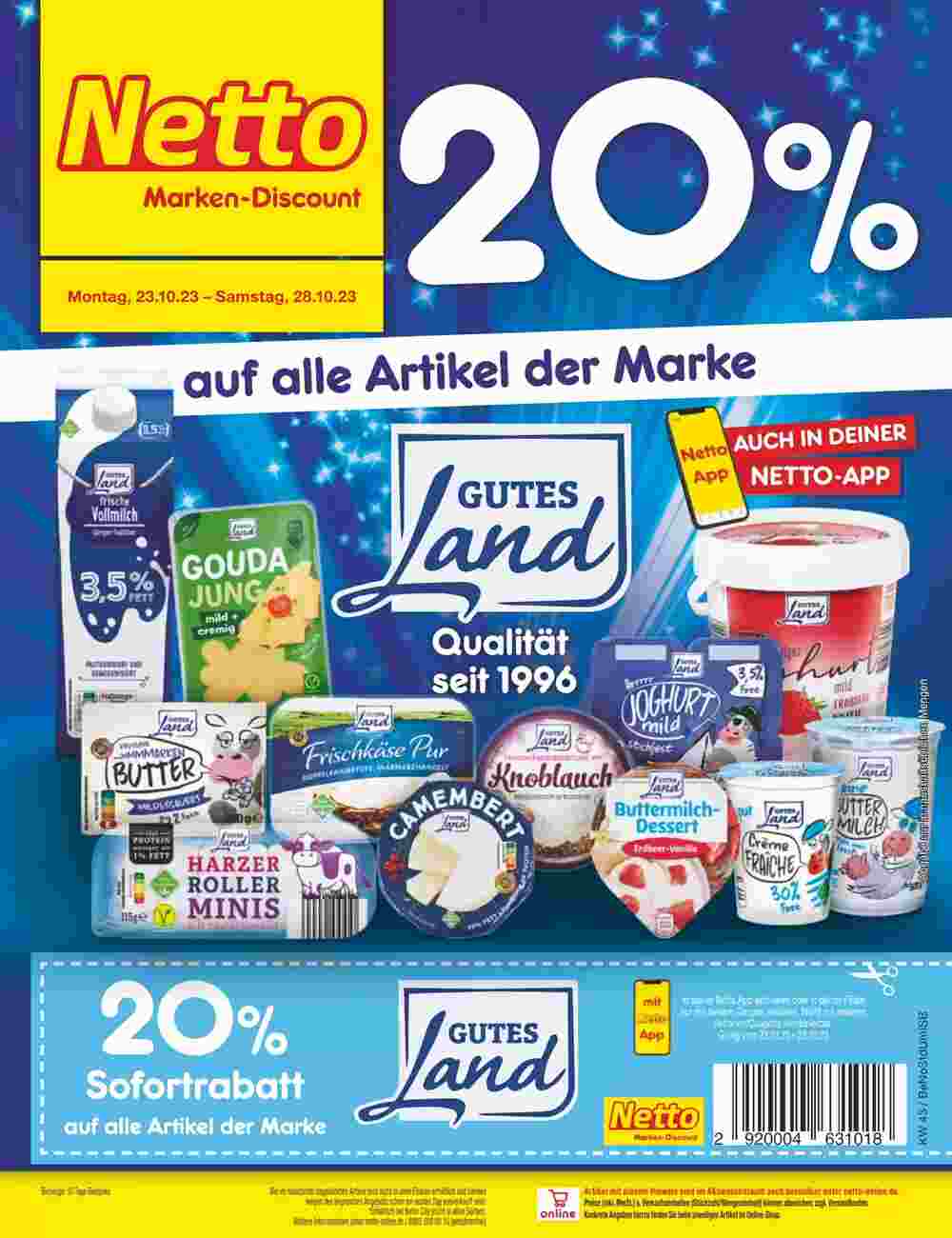 Netto Marken-Discount Prospekt (ab 23.10.2023) zum Blättern - Seite 45