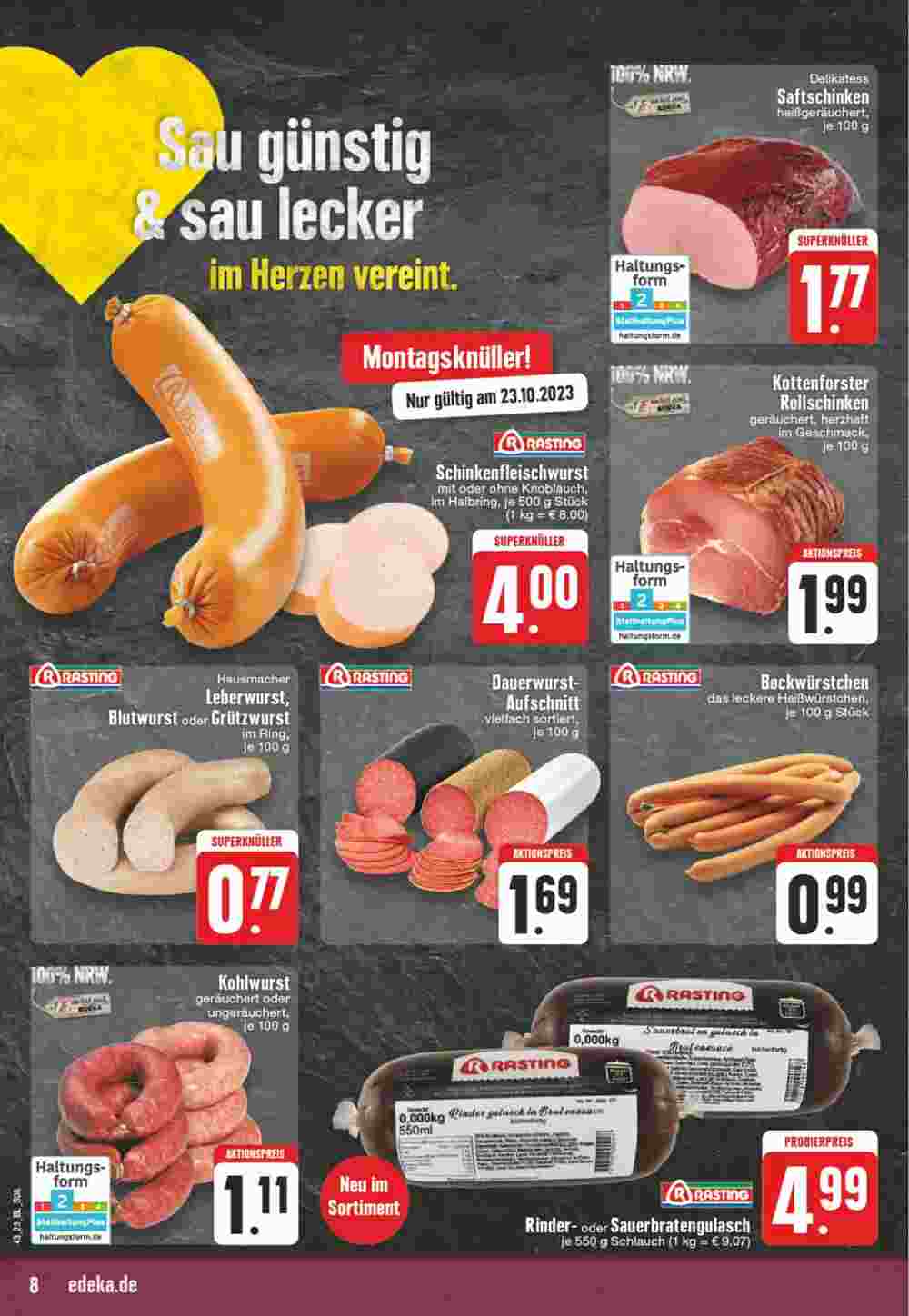 Edeka Wegner Prospekt (ab 23.10.2023) zum Blättern - Seite 8