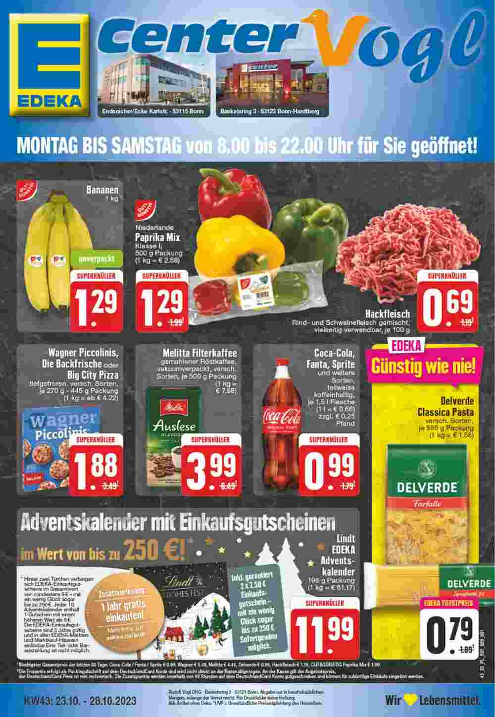 EDEKA Vogl Prospekt (ab 23.10.2023) zum Blättern - Seite 1