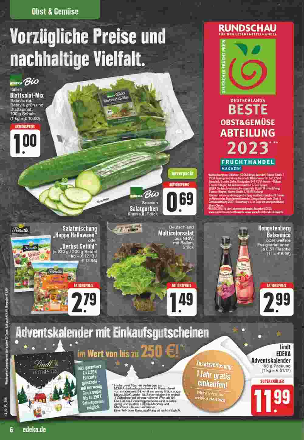 EDEKA Vogl Prospekt (ab 23.10.2023) zum Blättern - Seite 6