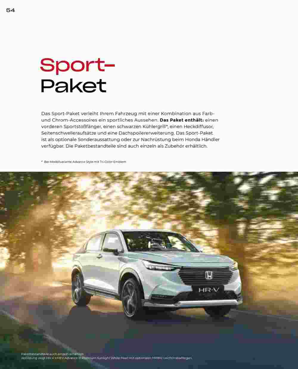 Honda Prospekt (ab 26.10.2023) zum Blättern - Seite 54