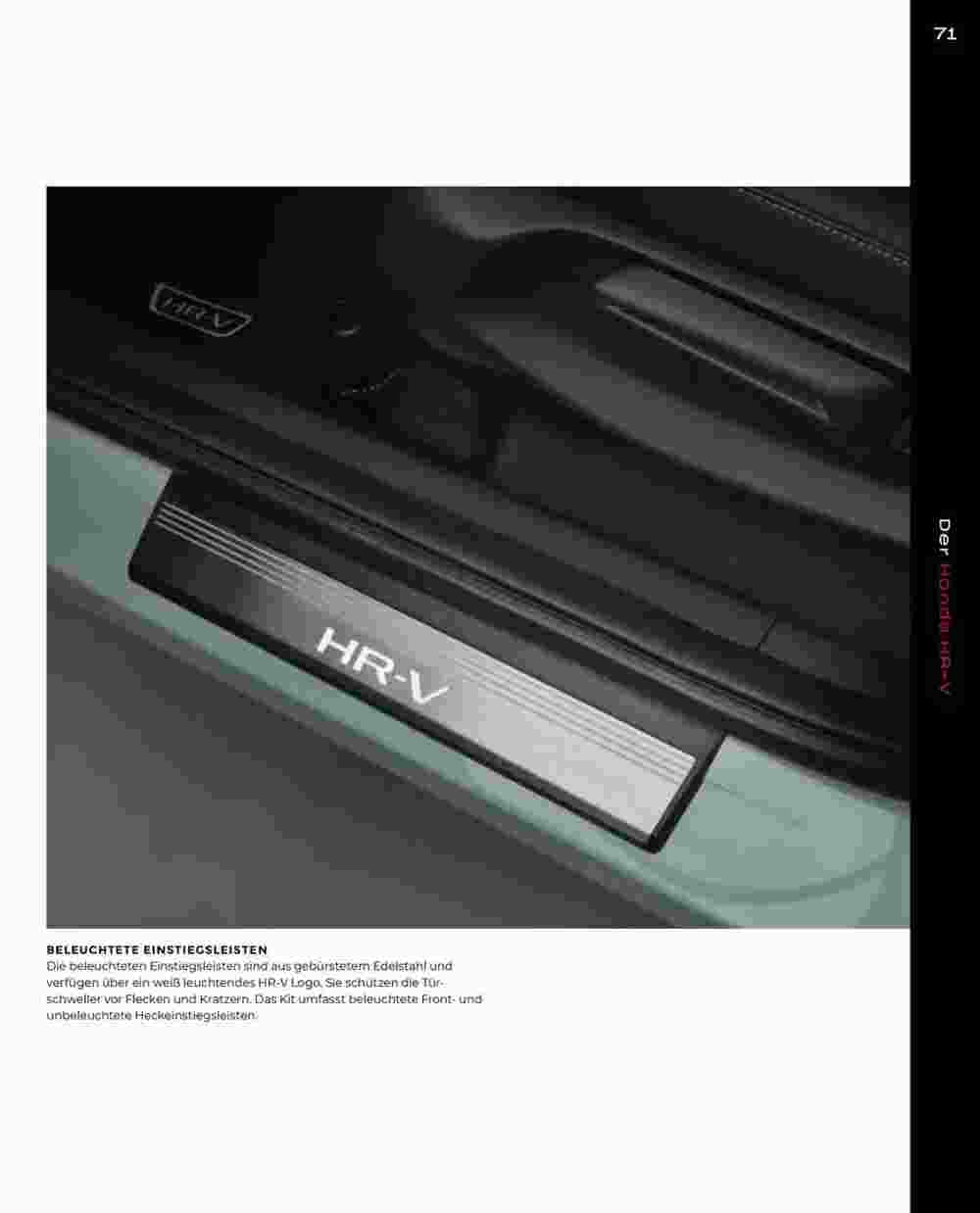Honda Prospekt (ab 26.10.2023) zum Blättern - Seite 71