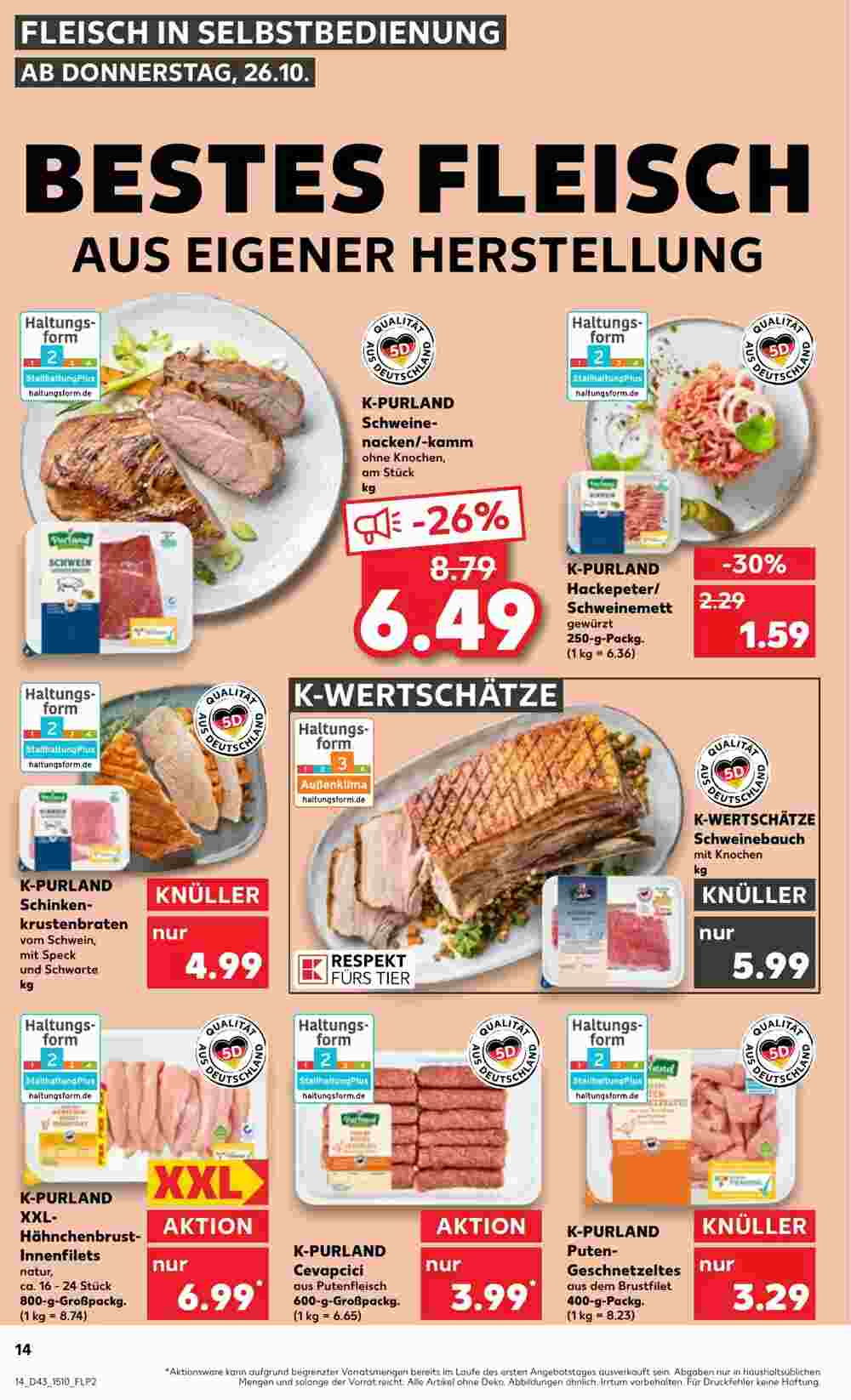 Kaufland Prospekt (ab 26.10.2023) zum Blättern - Seite 14