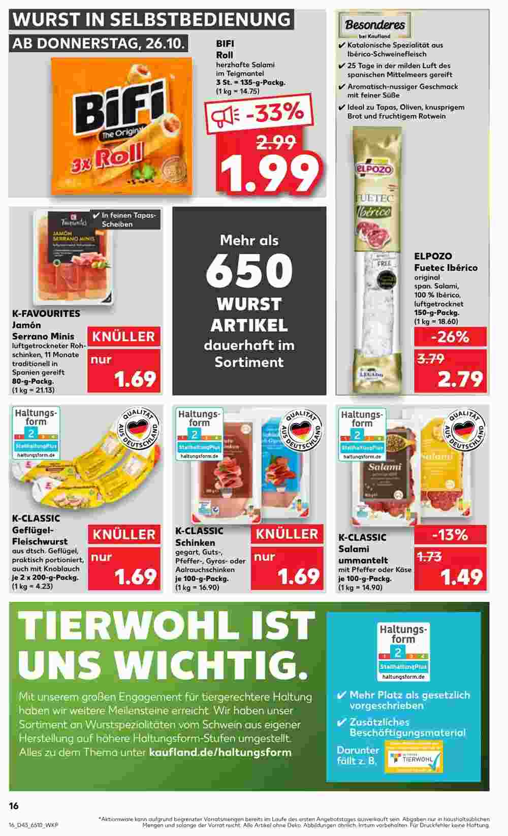 Kaufland Prospekt (ab 26.10.2023) zum Blättern - Seite 16