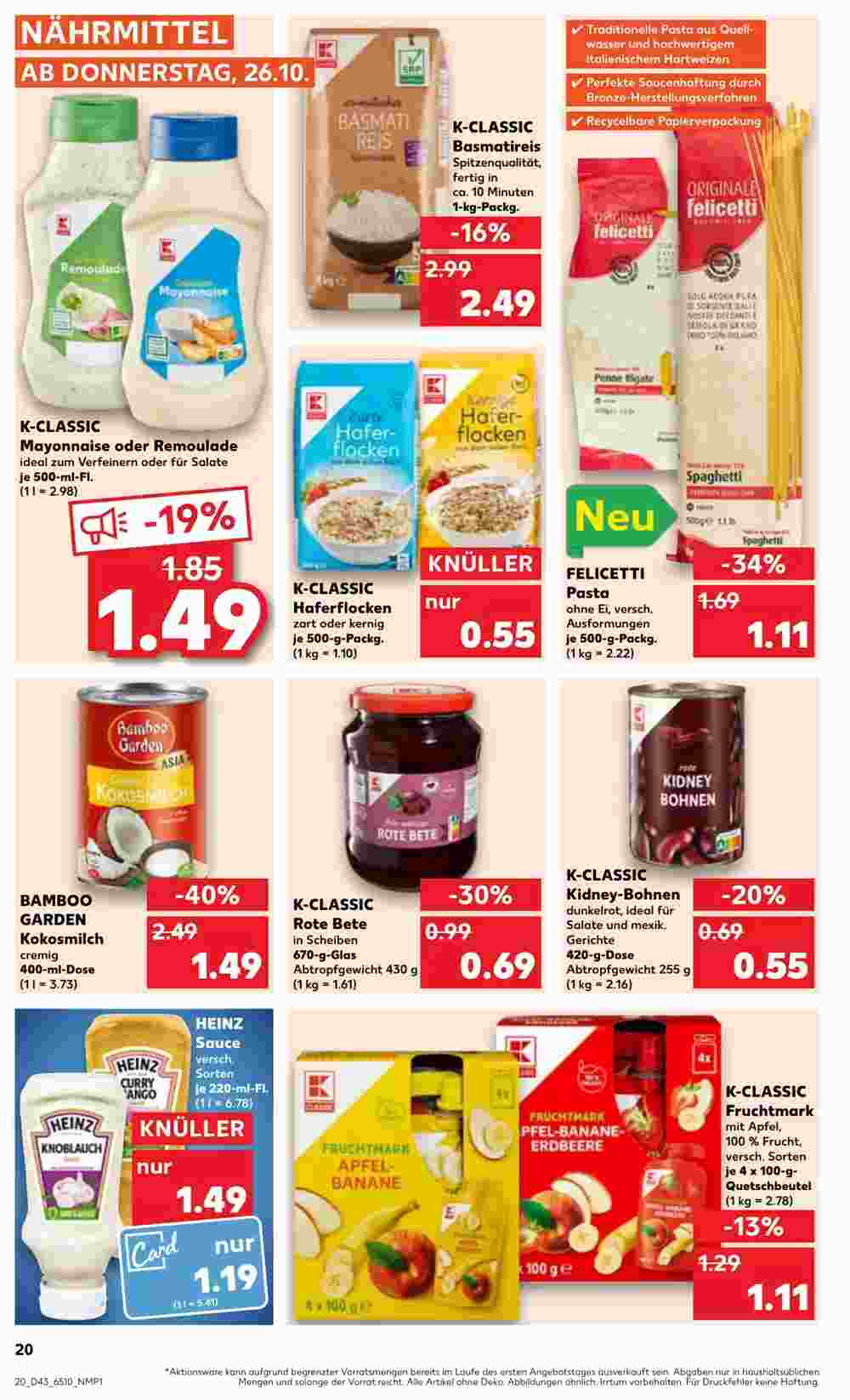 Kaufland Prospekt (ab 26.10.2023) zum Blättern - Seite 20