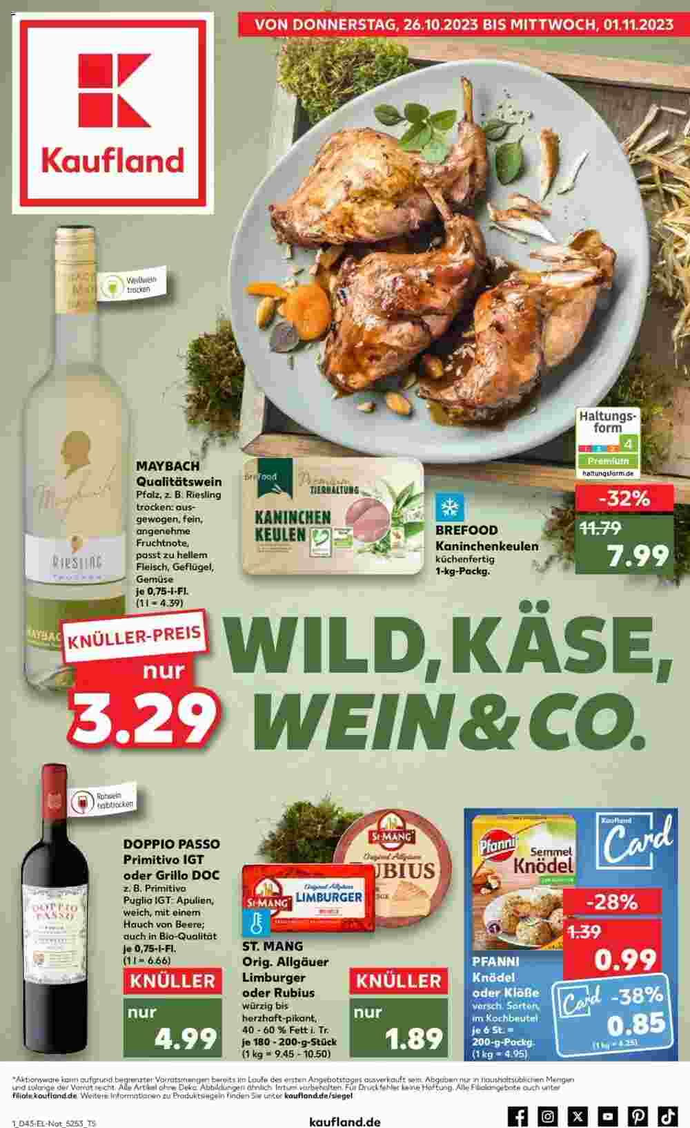 Kaufland Prospekt (ab 26.10.2023) zum Blättern - Seite 1