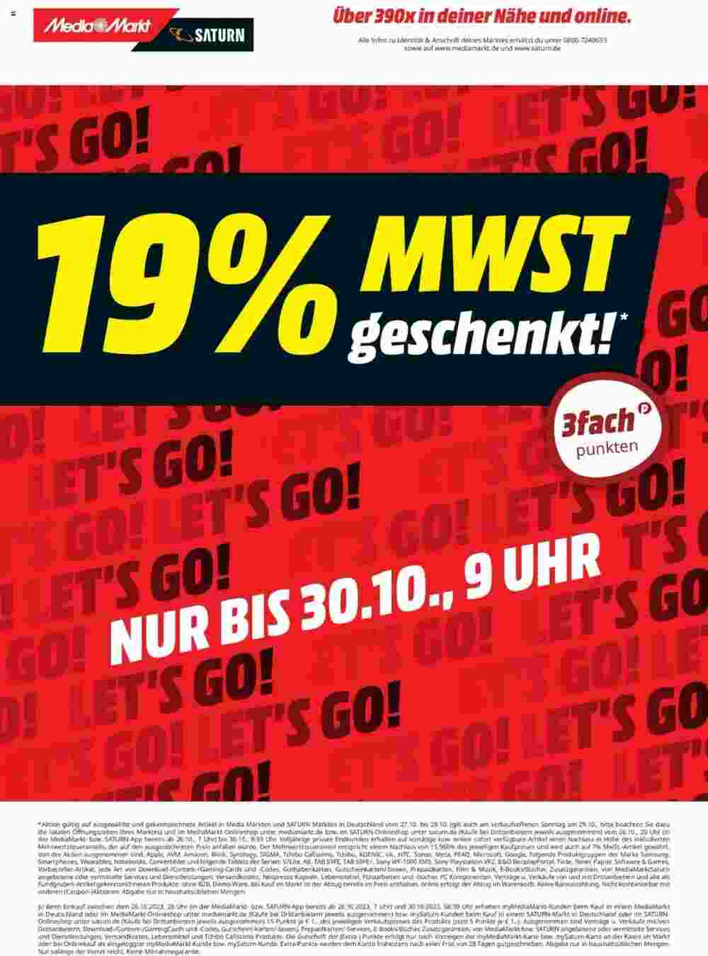 MediaMarkt Prospekt (ab 26.10.2023) zum Blättern - Seite 1