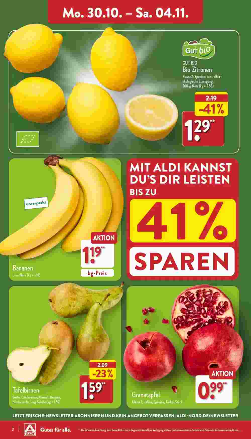 Aldi Nord Prospekt (ab 30.10.2023) zum Blättern - Seite 2