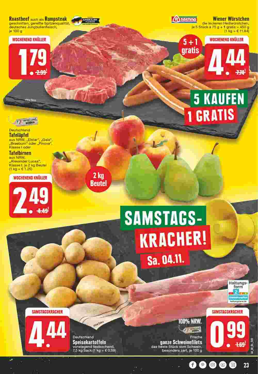 Edeka Wegner Prospekt (ab 30.10.2023) zum Blättern - Seite 23