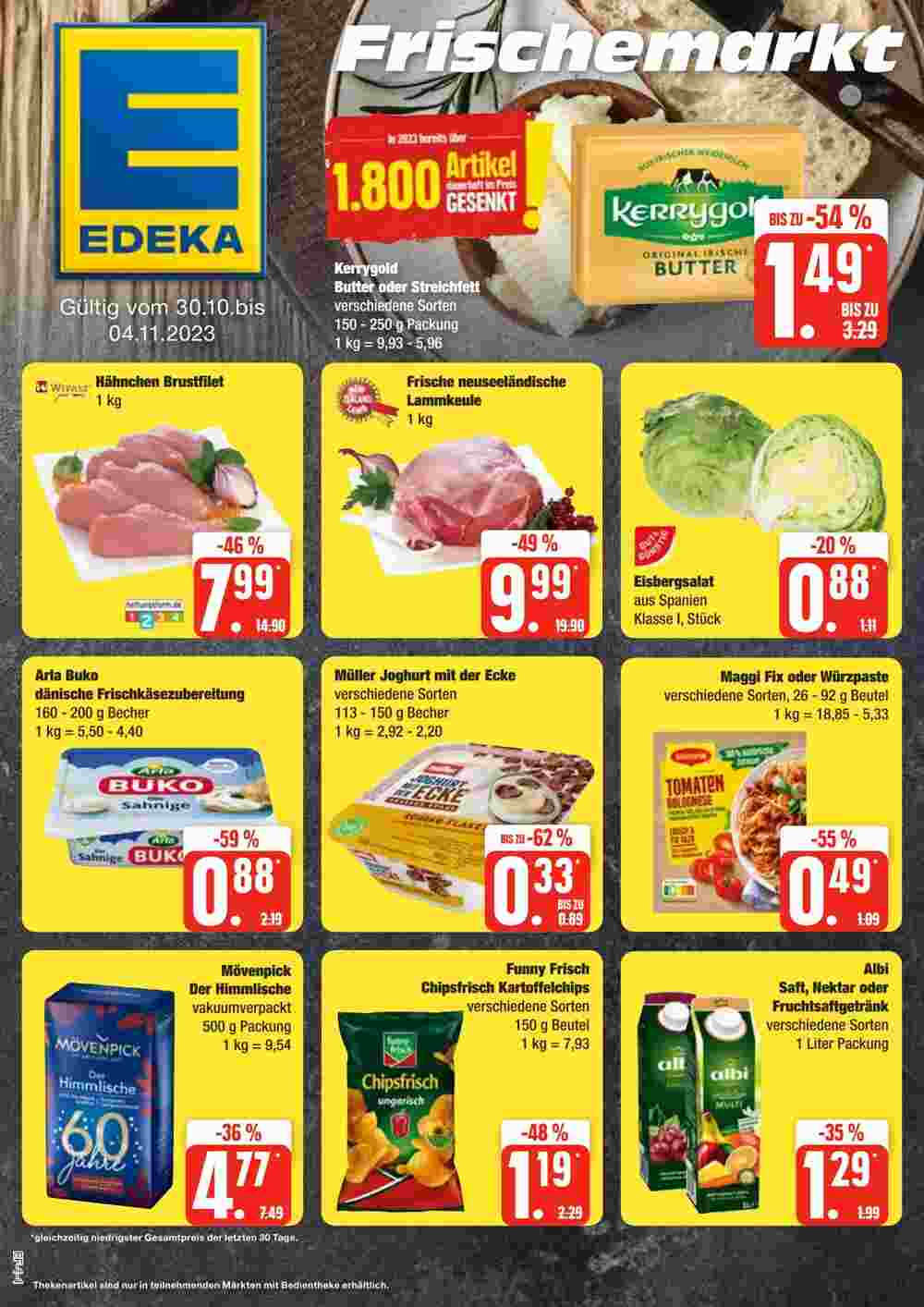 Edeka Frischemarkt Prospekt (ab 30.10.2023) zum Blättern - Seite 1