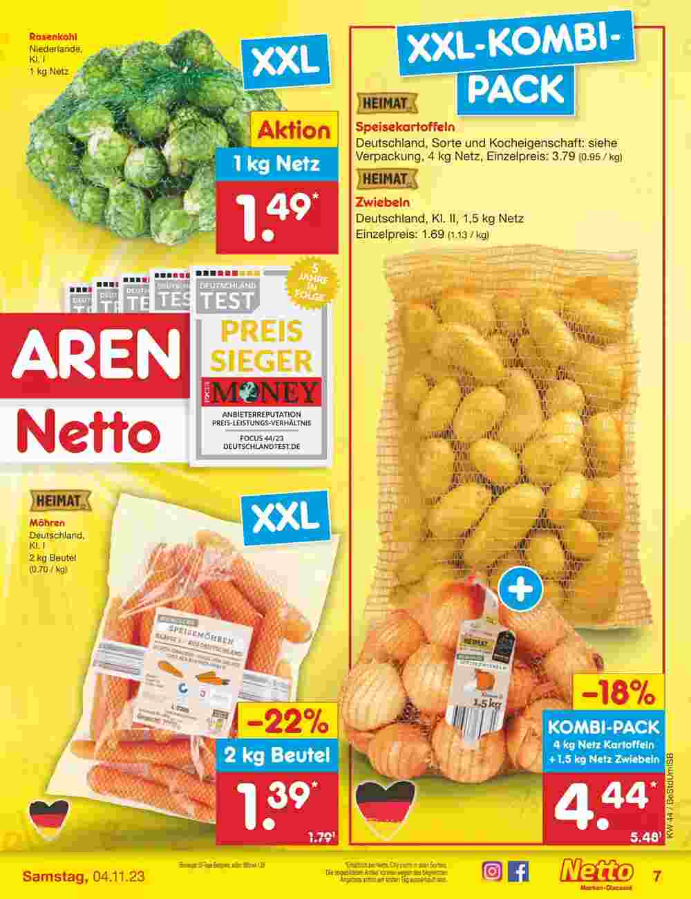 Netto Marken-Discount Prospekt (ab 30.10.2023) zum Blättern - Seite 7
