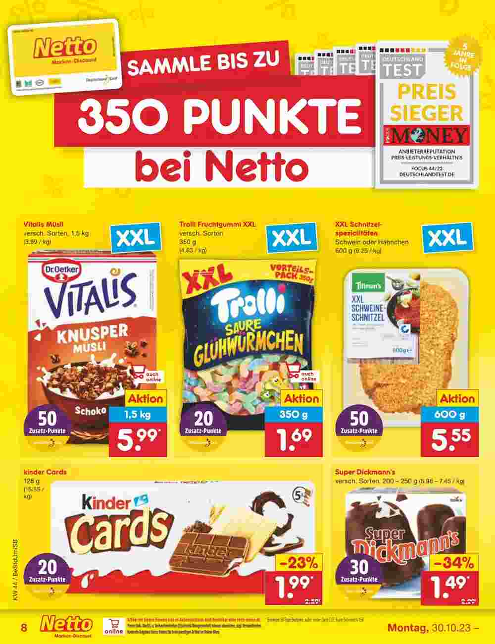 Netto Marken-Discount Prospekt (ab 30.10.2023) zum Blättern - Seite 8