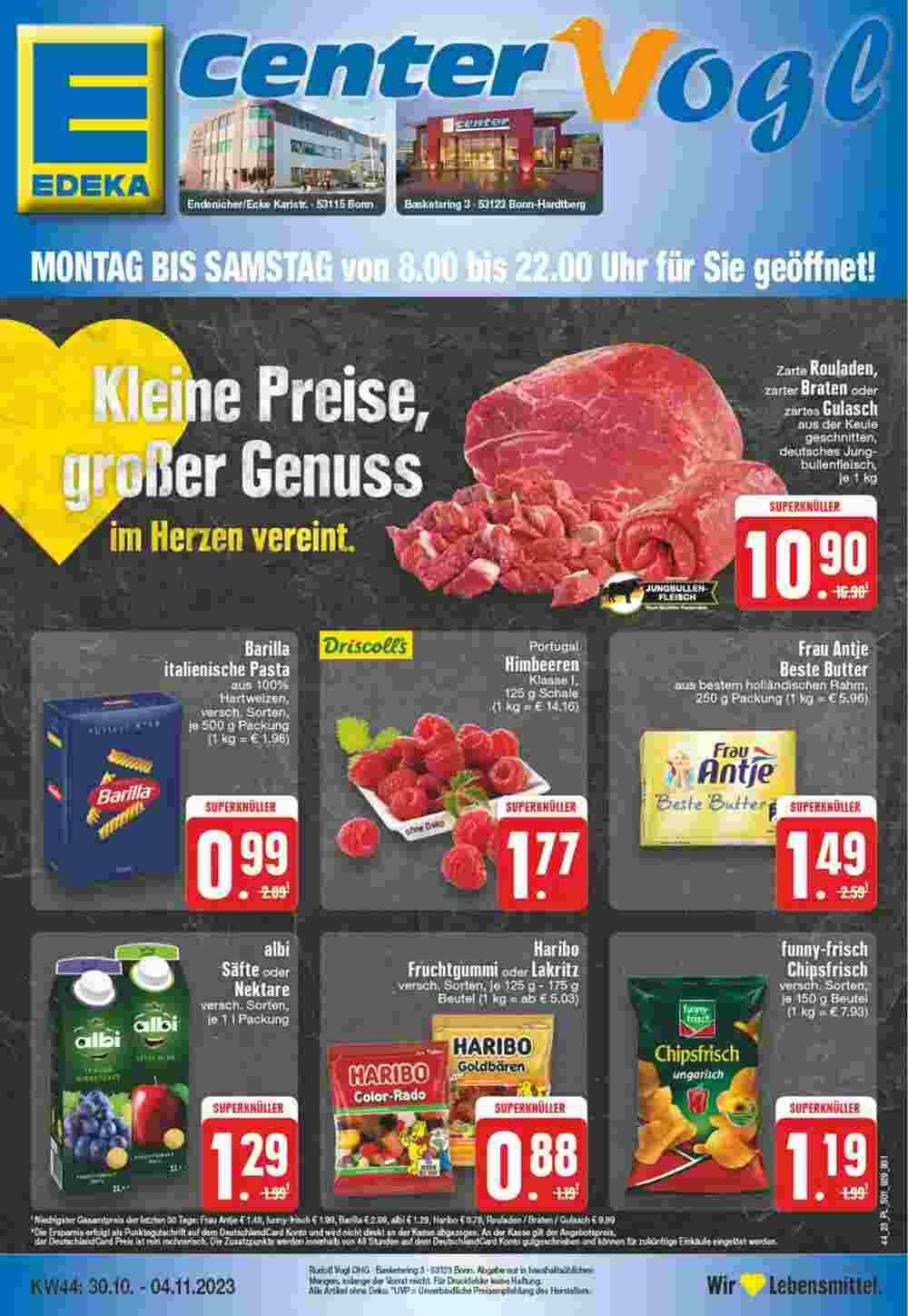 EDEKA Vogl Prospekt (ab 30.10.2023) zum Blättern - Seite 1