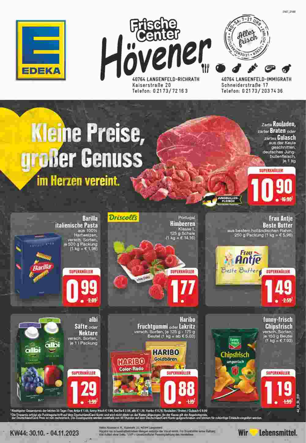 EDEKA Hövener Prospekt (ab 30.10.2023) zum Blättern - Seite 1