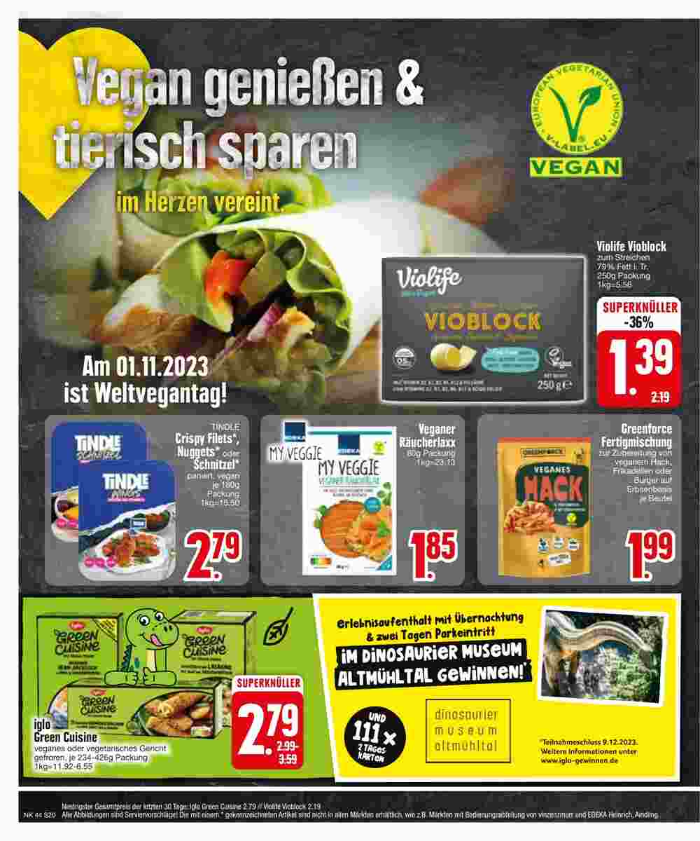 Edeka Scherer Prospekt (ab 30.10.2023) zum Blättern - Seite 20