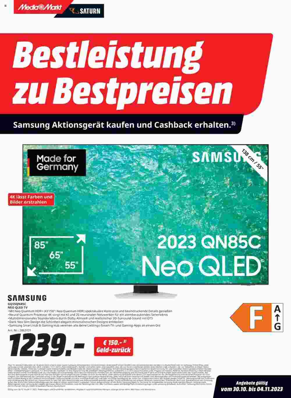 MediaMarkt Prospekt (ab 30.10.2023) zum Blättern - Seite 1