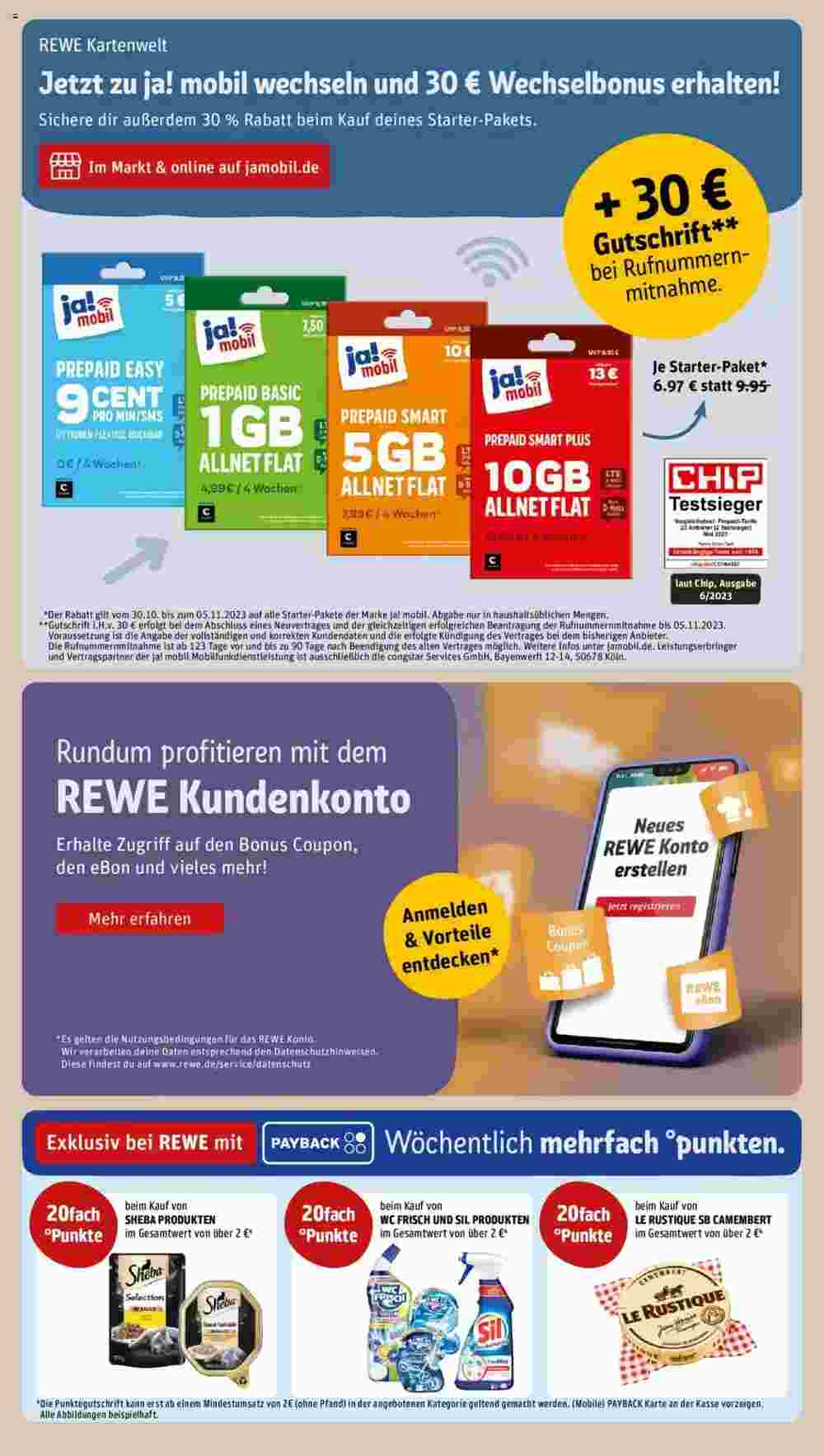 REWE Kaufpark Prospekt (ab 30.10.2023) zum Blättern - Seite 23