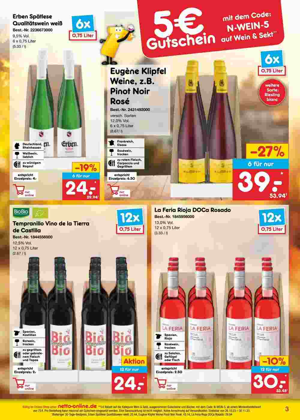 Netto Marken-Discount Prospekt (ab 31.10.2023) zum Blättern - Seite 3