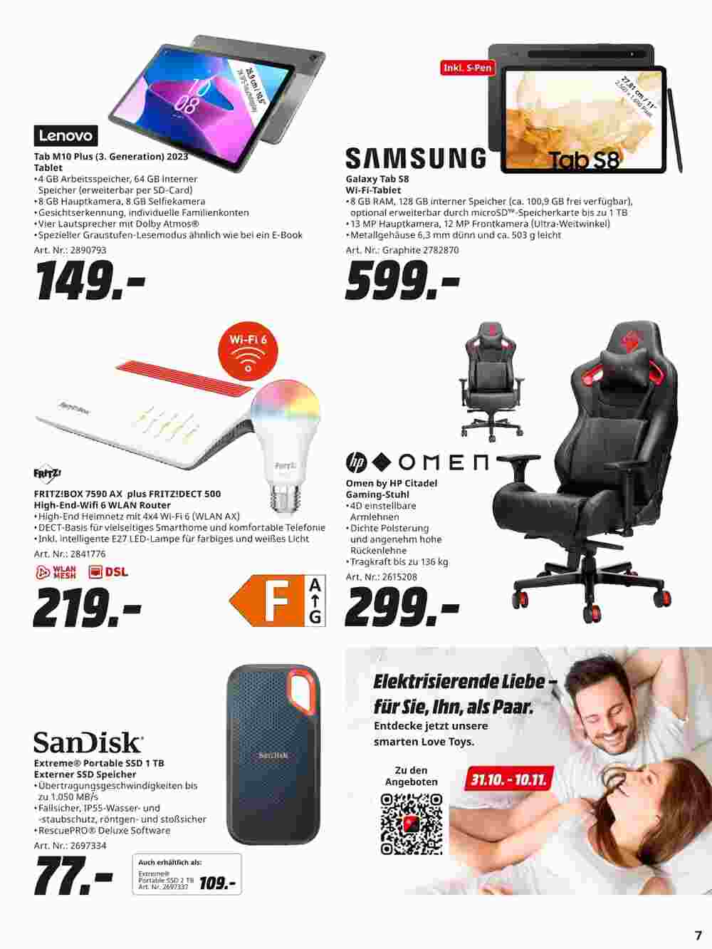 MediaMarkt Prospekt (ab 31.10.2023) zum Blättern - Seite 7