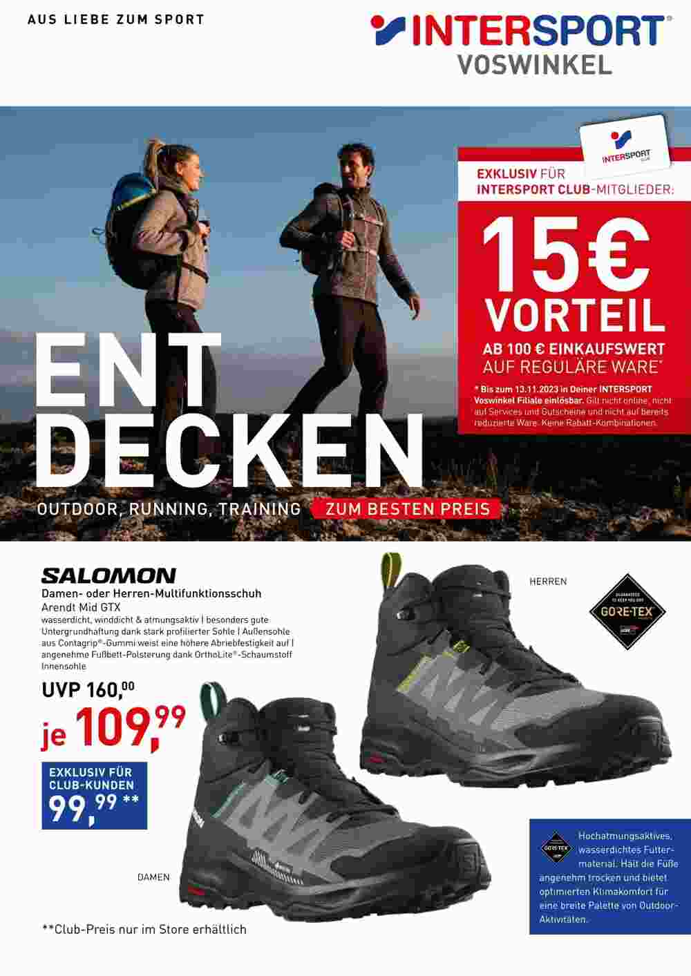 Intersport Prospekt (ab 31.10.2023) zum Blättern - Seite 1