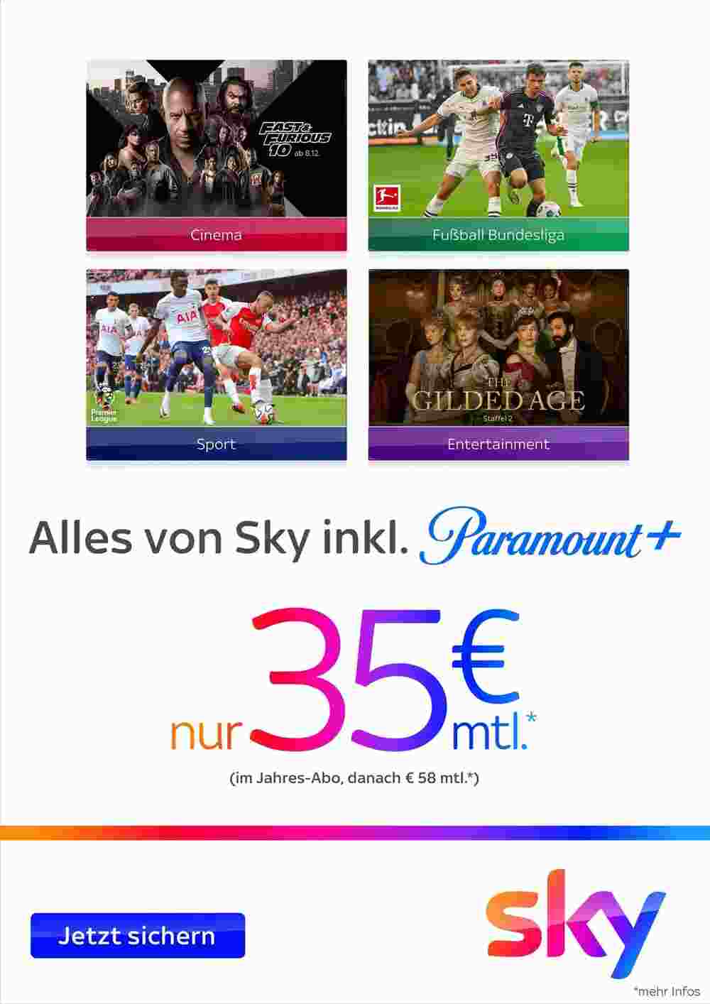 Sky Prospekt (ab 31.10.2023) zum Blättern - Seite 1