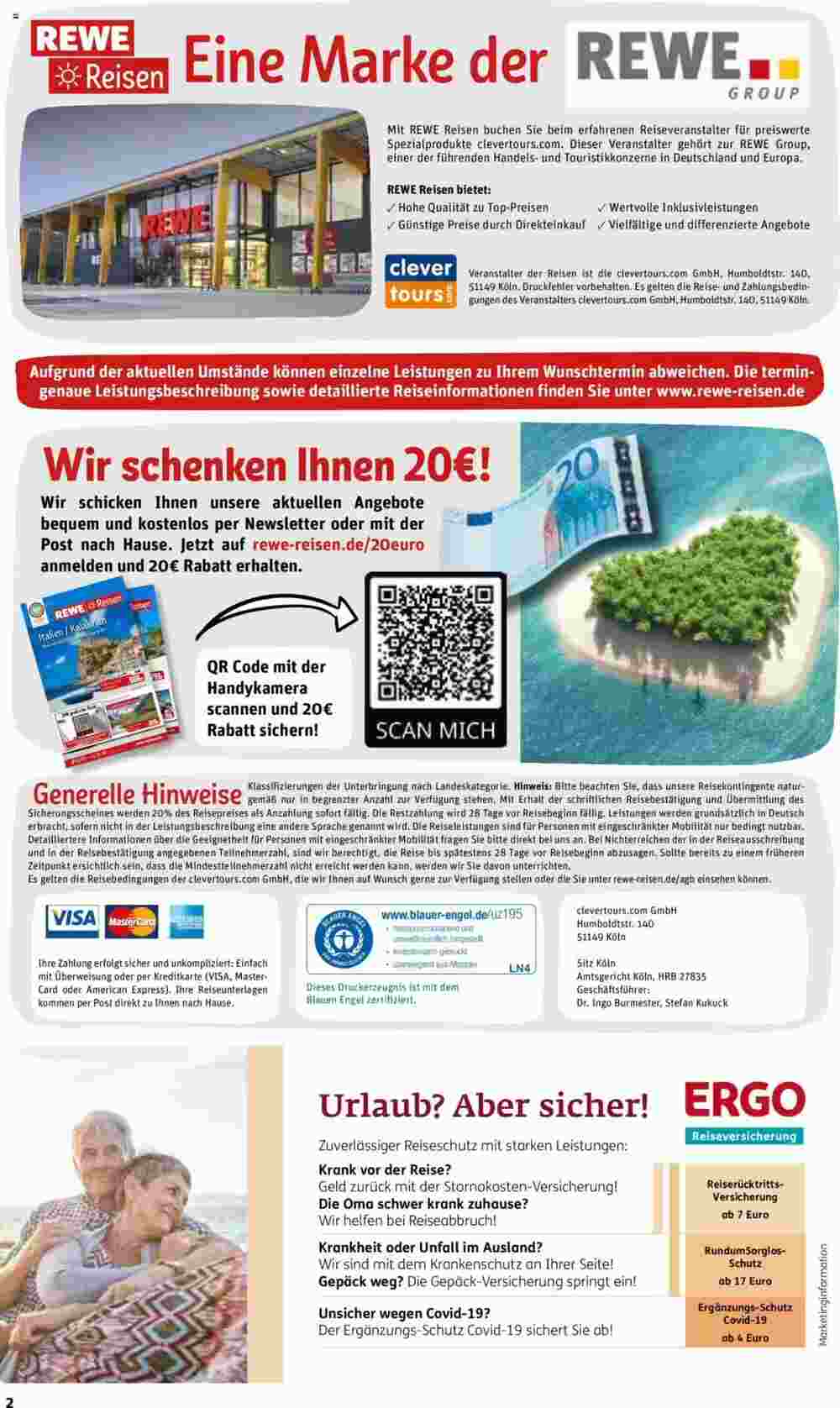 REWE Reisen Prospekt (ab 01.11.2023) zum Blättern - Seite 2