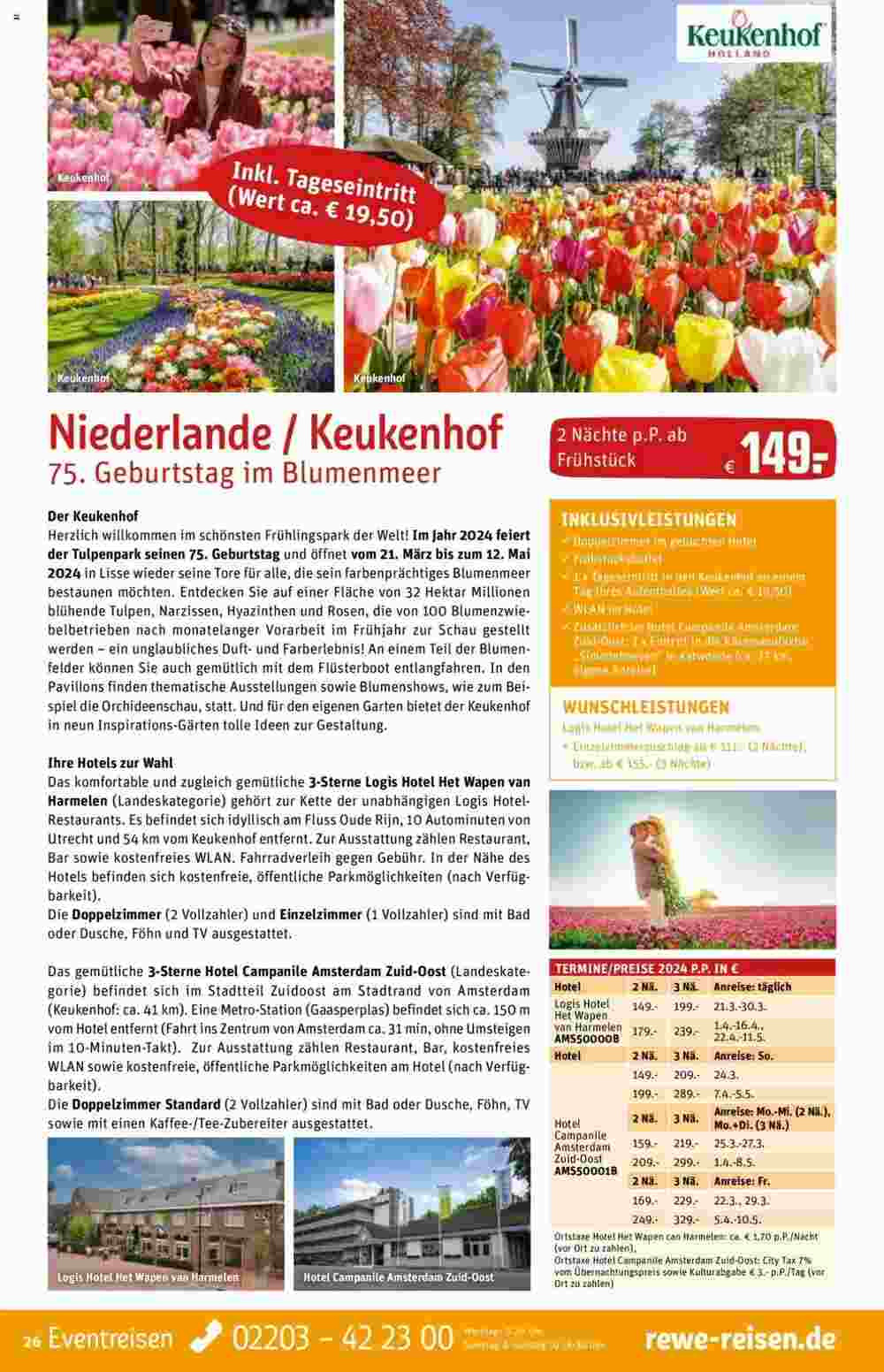 REWE Reisen Prospekt (ab 01.11.2023) zum Blättern - Seite 26