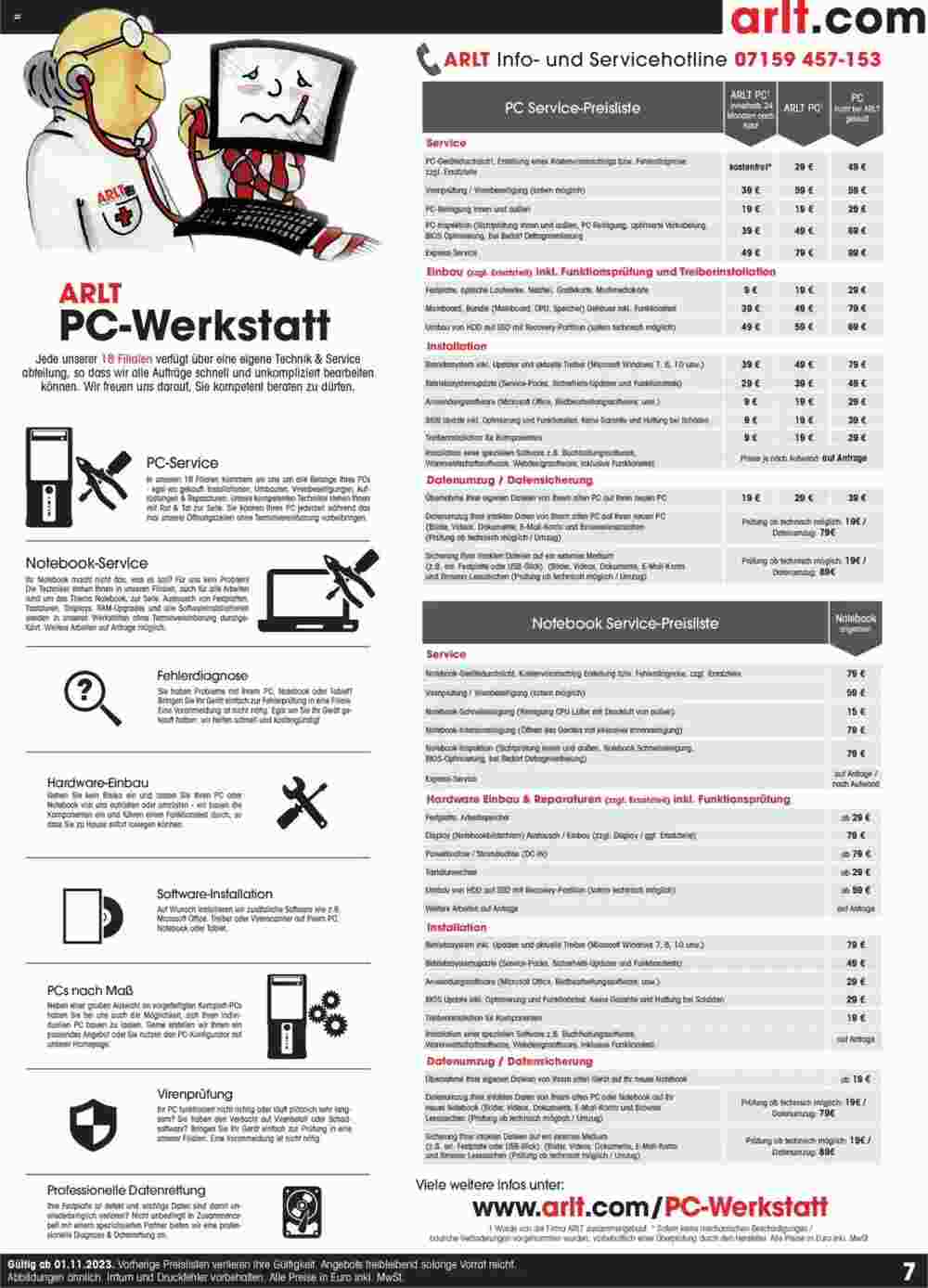 Arlt Prospekt (ab 01.11.2023) zum Blättern - Seite 7