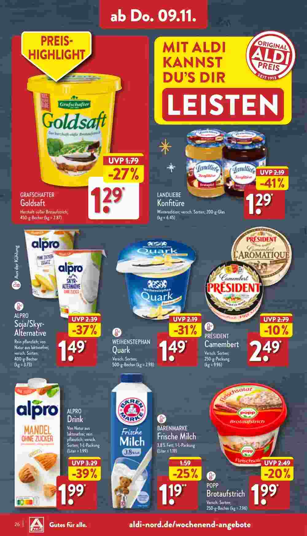 Aldi Nord Prospekt (ab 06.11.2023) zum Blättern - Seite 26