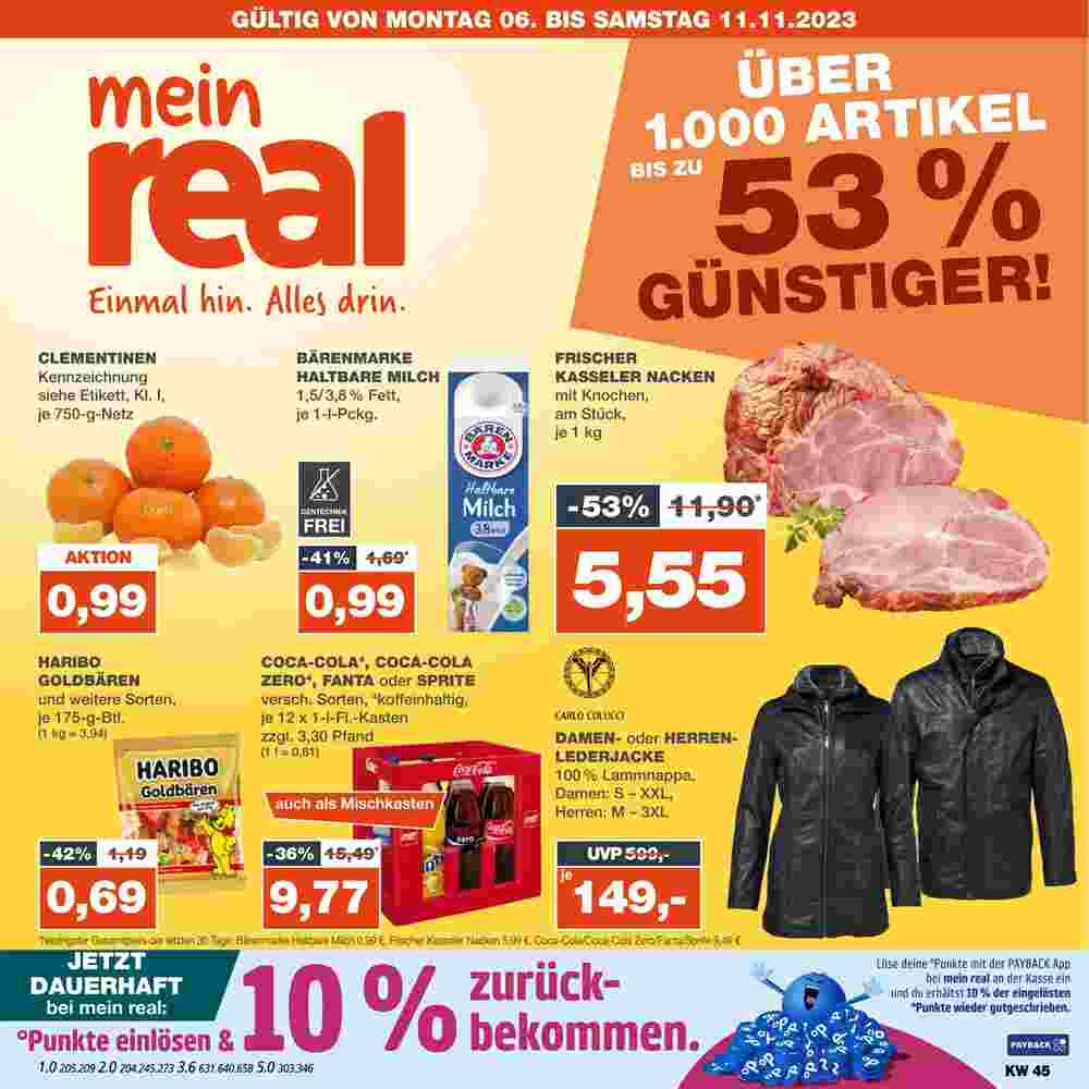 mein real Prospekt (ab 06.11.2023) zum Blättern - Seite 1