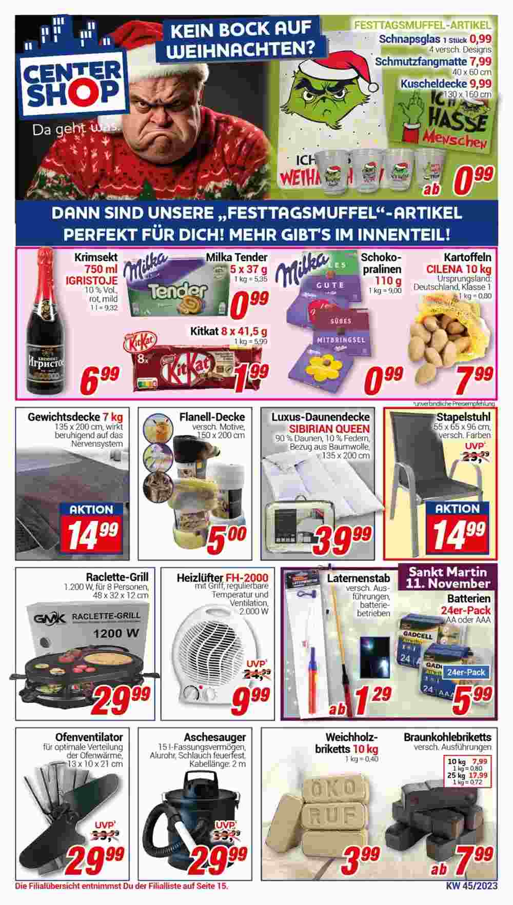 CENTERSHOP Prospekt (ab 06.11.2023) zum Blättern - Seite 1