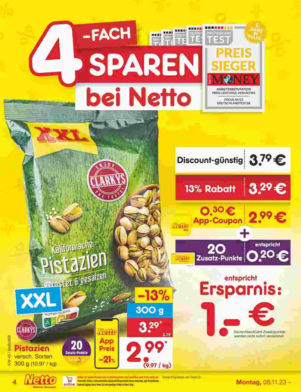Netto Marken-Discount Prospekt (ab 06.11.2023) zum Blättern - Seite 4