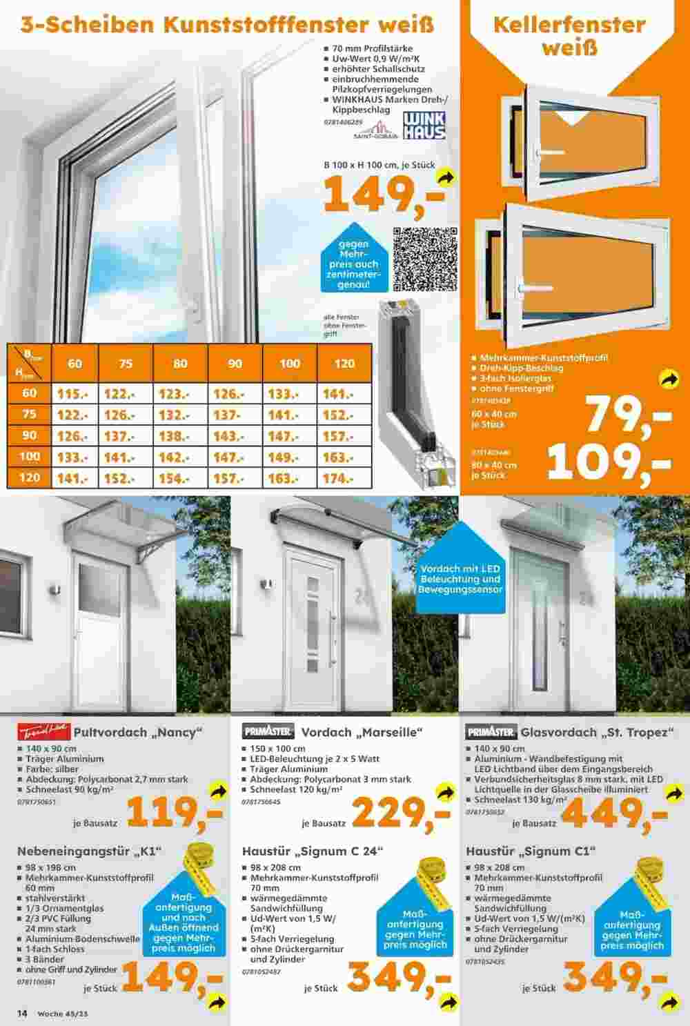 Globus Baumarkt Prospekt (ab 06.11.2023) zum Blättern - Seite 14