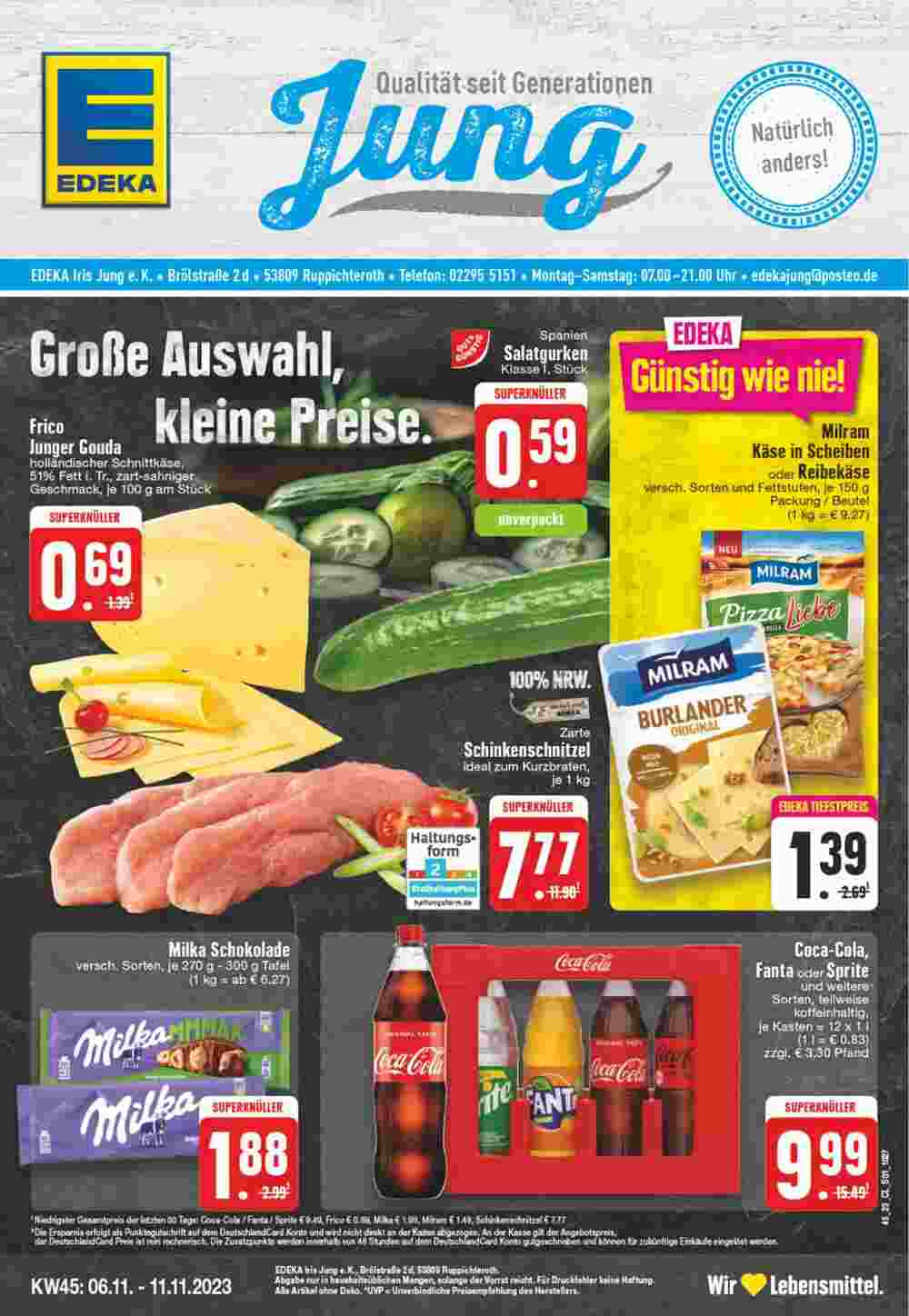 EDEKA Jung Prospekt (ab 06.11.2023) zum Blättern - Seite 1