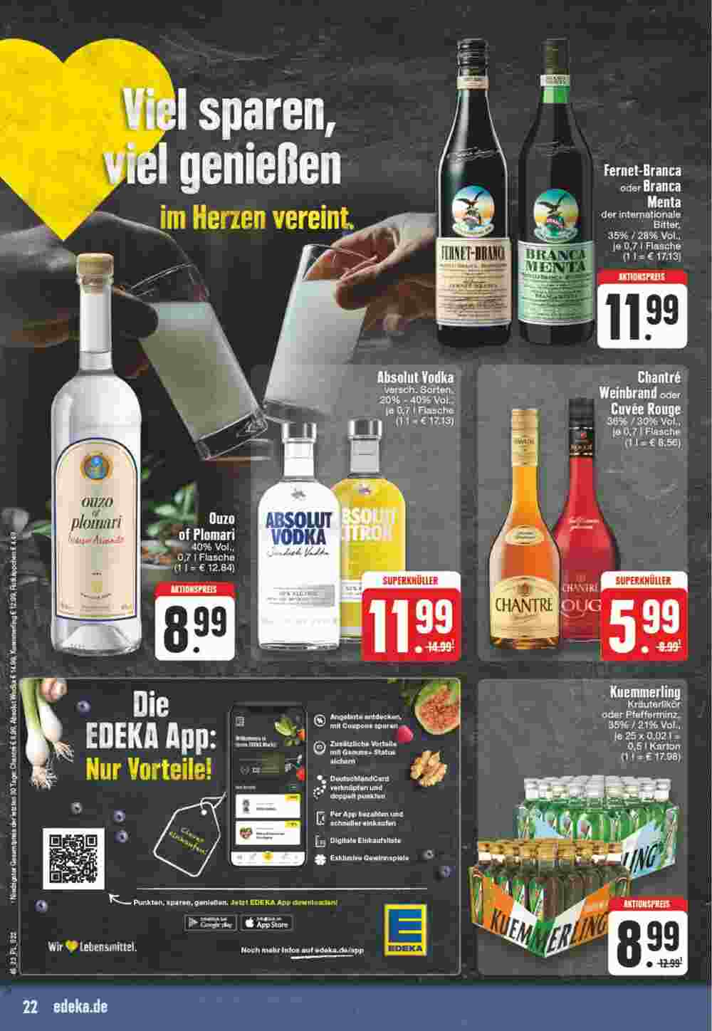 EDEKA Vogl Prospekt (ab 06.11.2023) zum Blättern - Seite 22