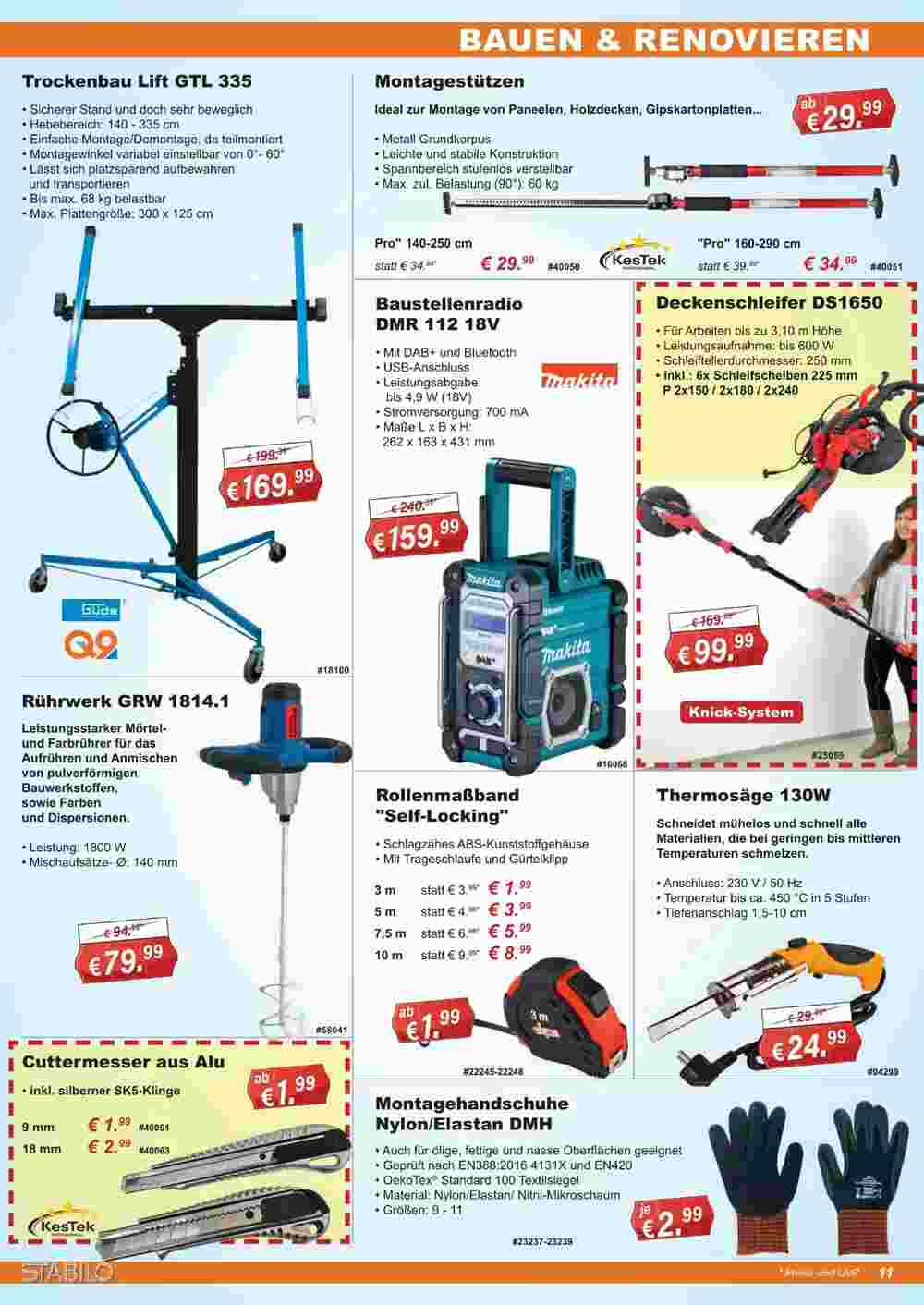 Stabilo Fachmarkt Prospekt (ab 07.11.2023) zum Blättern - Seite 11