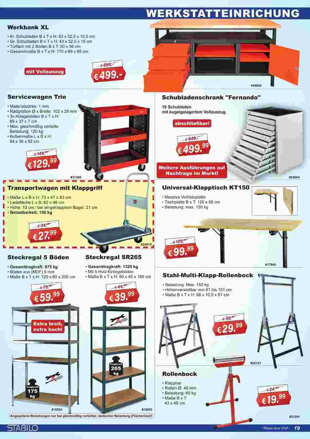 Stabilo Fachmarkt Prospekt (ab 07.11.2023) zum Blättern - Seite 19