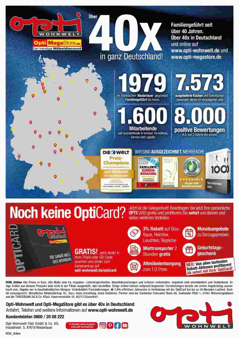 Opti Wohnwelt Prospekt (ab 07.11.2023) zum Blättern - Seite 22