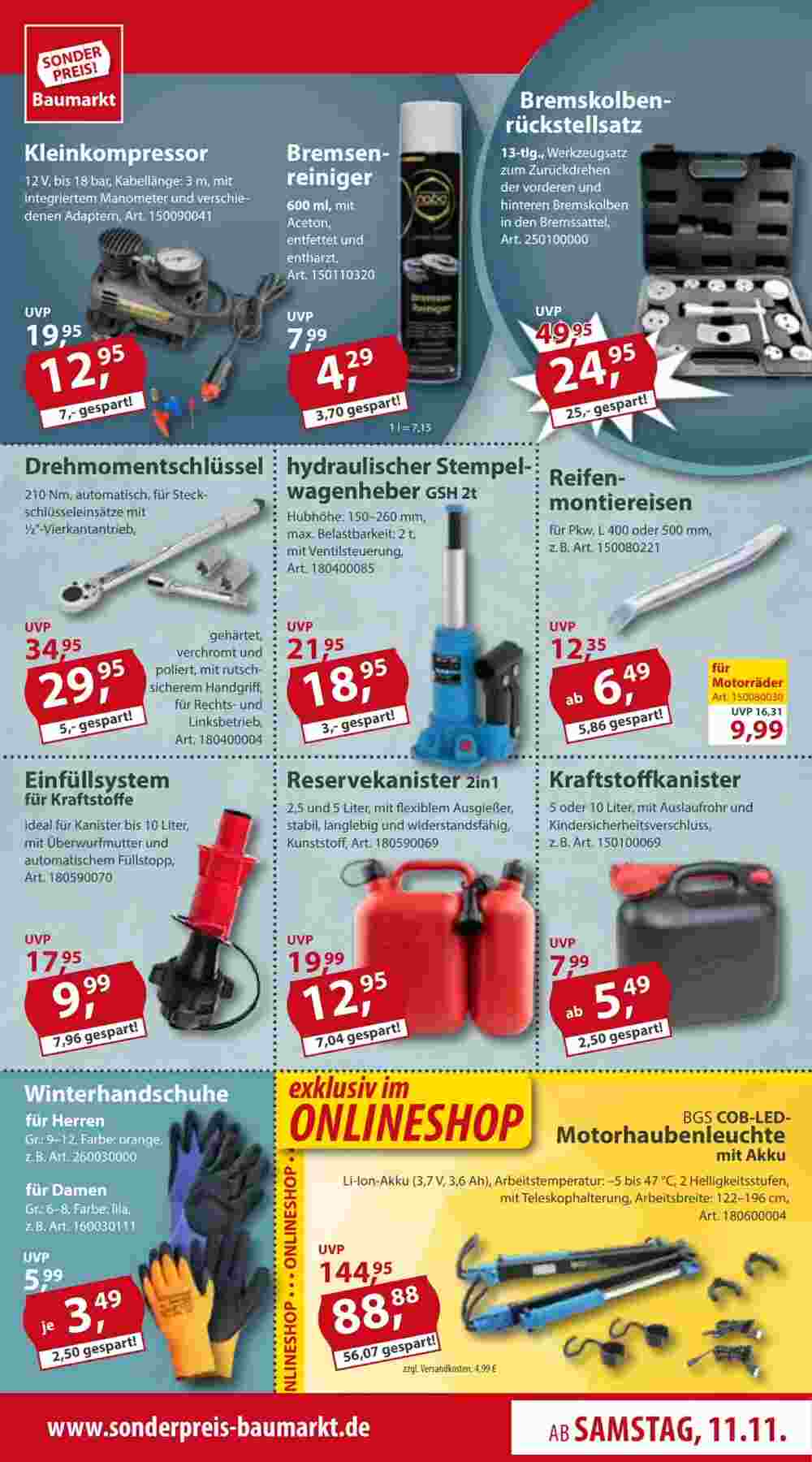 Sonderpreis Baumarkt Prospekt (ab 11.11.2023) zum Blättern - Seite 19