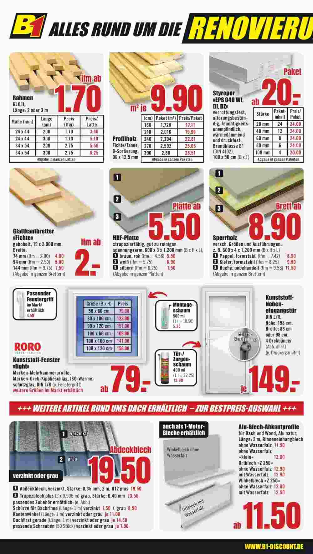 B1 Discount Baumarkt Prospekt (ab 11.11.2023) zum Blättern - Seite 4