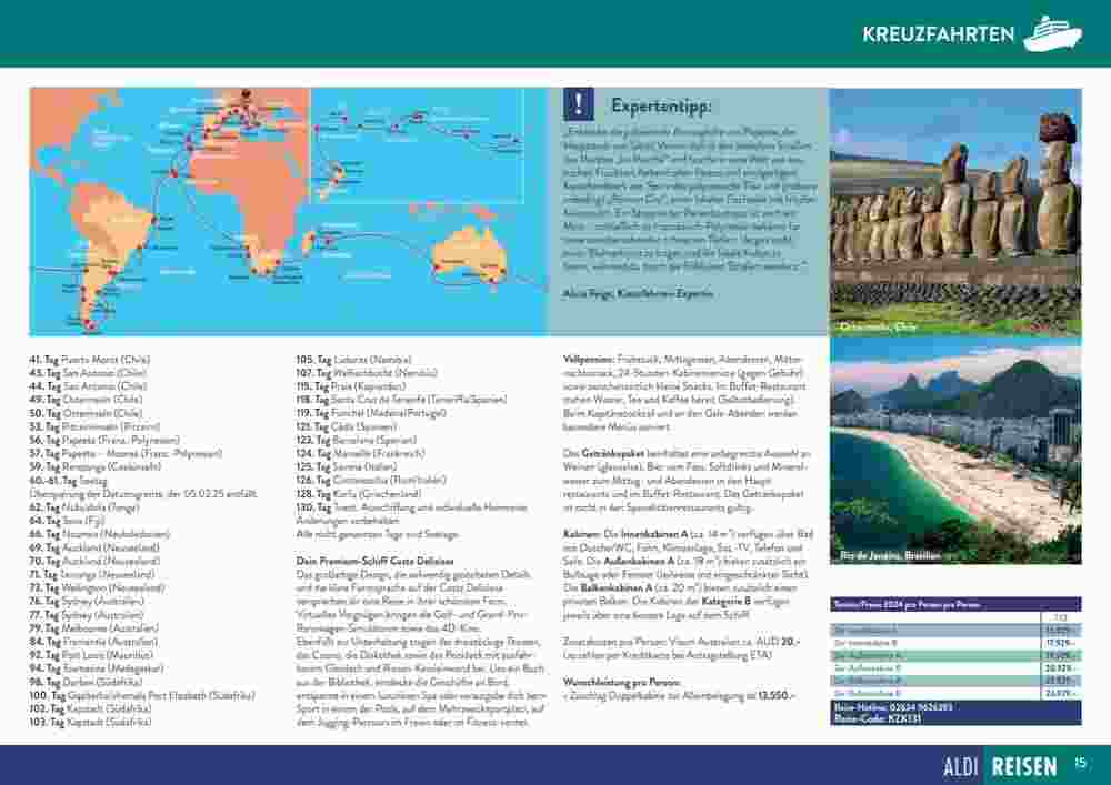 Aldi Süd Reisen Prospekt (ab 12.11.2023) zum Blättern - Seite 15