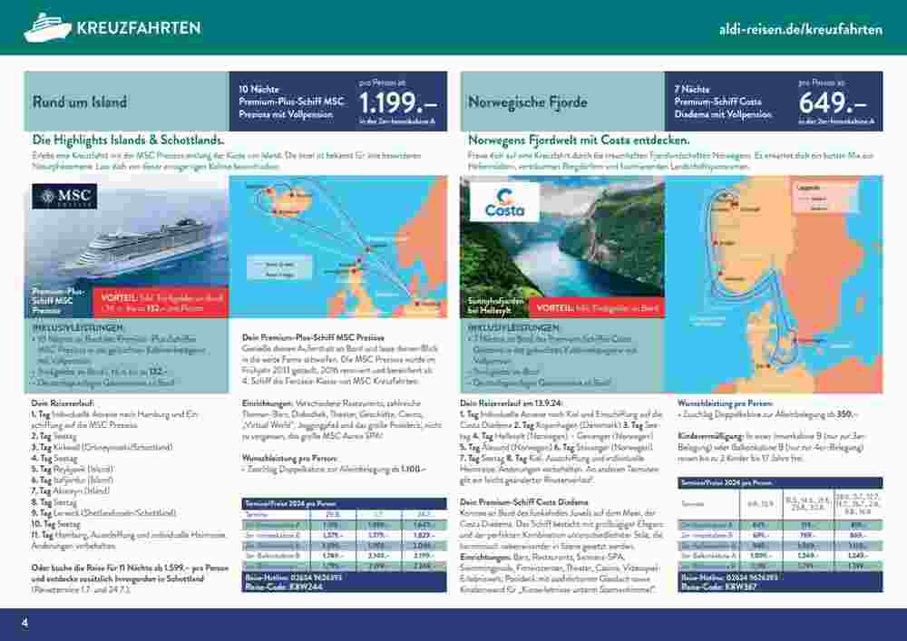 Aldi Süd Reisen Prospekt (ab 12.11.2023) zum Blättern - Seite 4